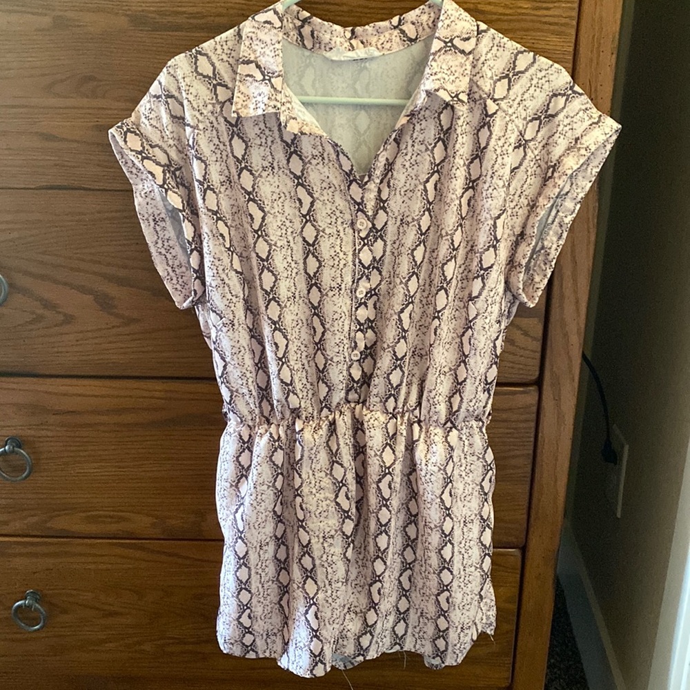 Joelle & CO snake skin romper